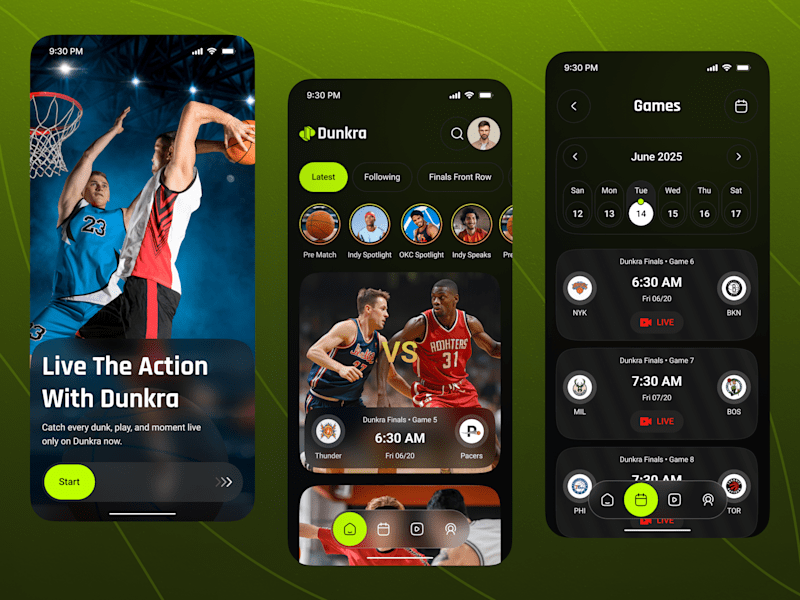 Cover image for Live Games & Scores App UI