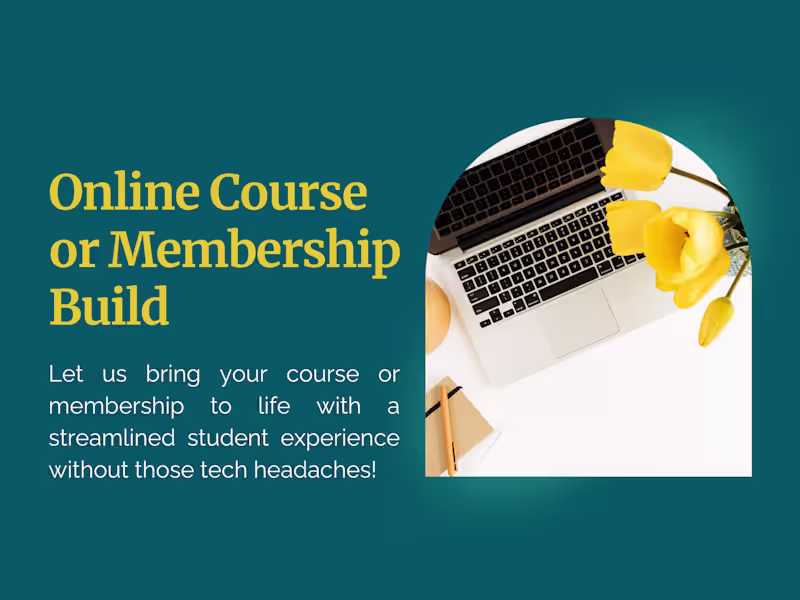 Cover image for Kajabi Online Course or Membership Build