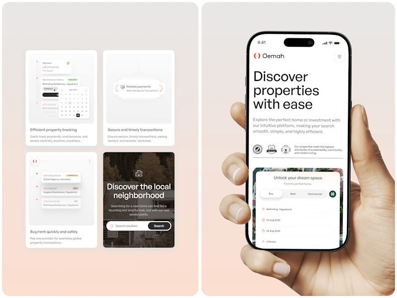Cover image for Oemah - Real Estate Responsive Landing Page