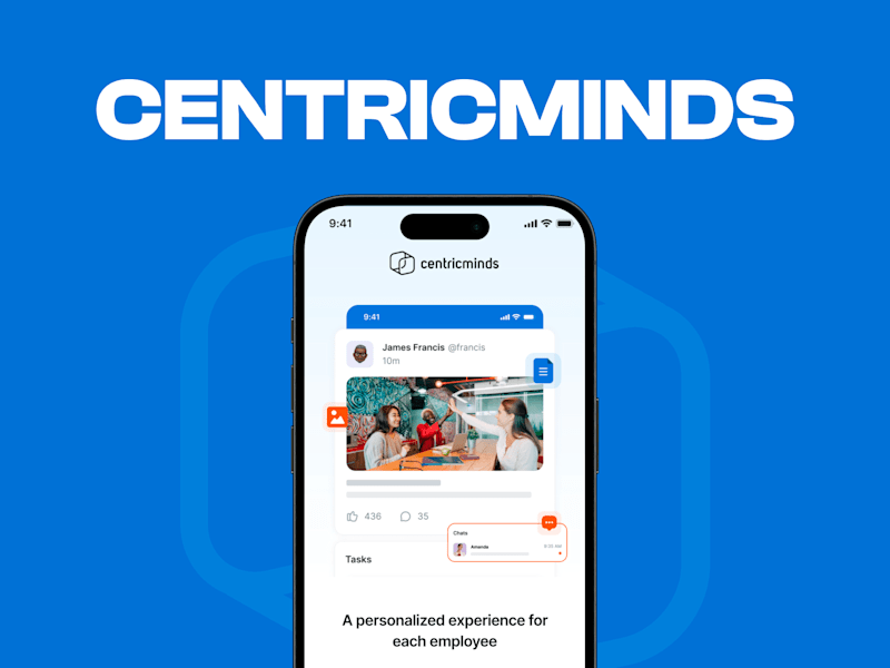 Cover image for CentricMinds —  Employee App UI/UX Optimization