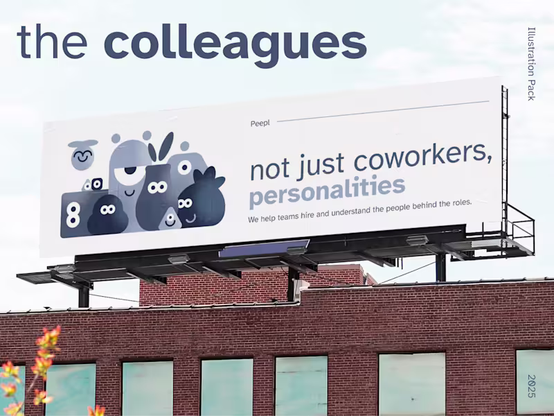 Cover image for the colleagues - HR Advertising Illustrations