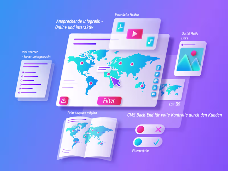 Cover image for Interactive infographics and maps with a CMS