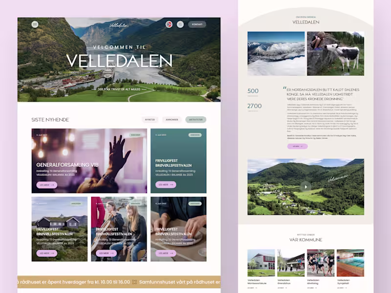 Cover image for City portal website design