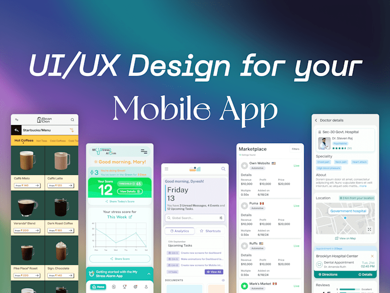 Cover image for UI/UX Design for your Mobile App