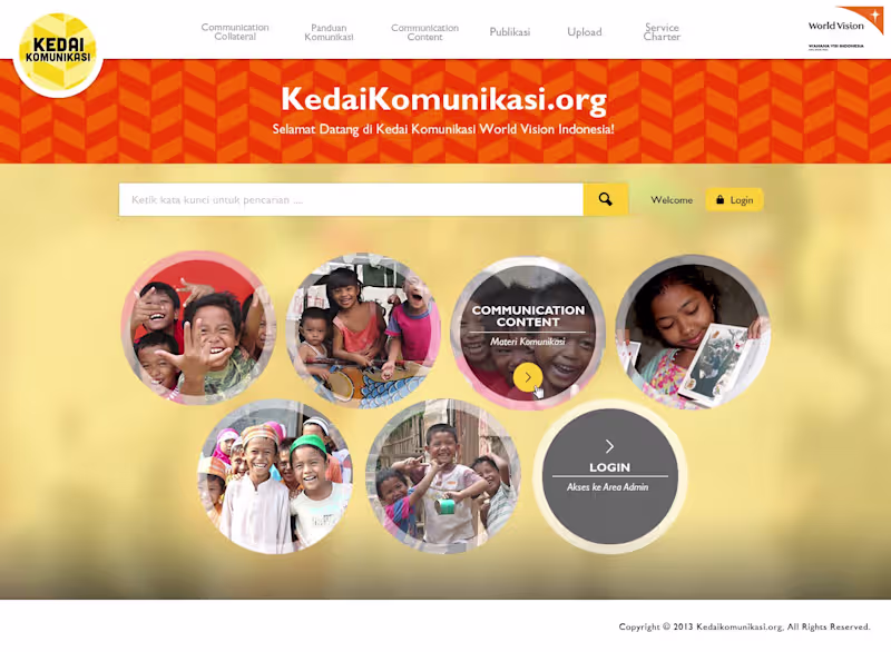 Cover image for Website for Kedai Komunikasi (World
