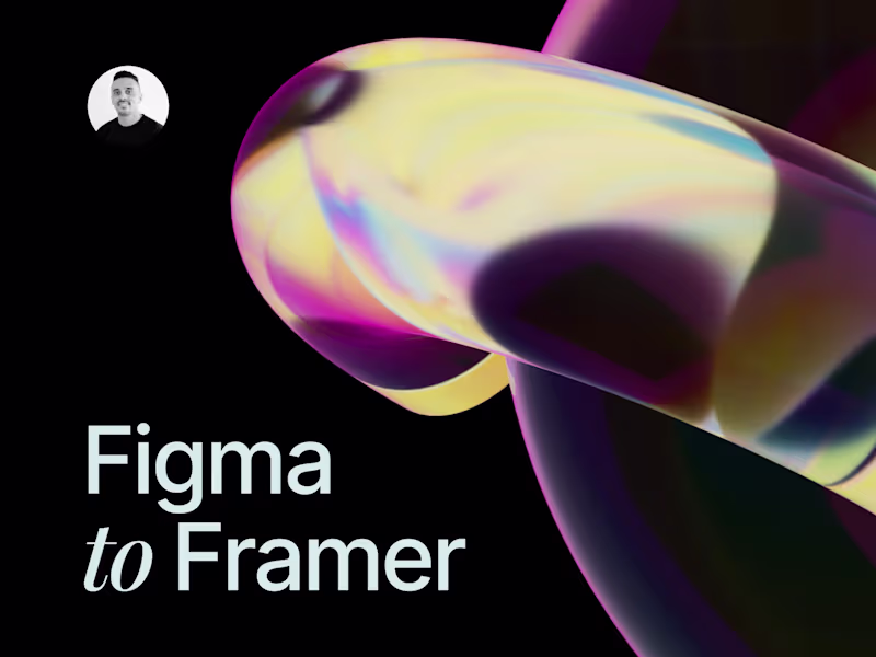 Cover image for Figma to Framer