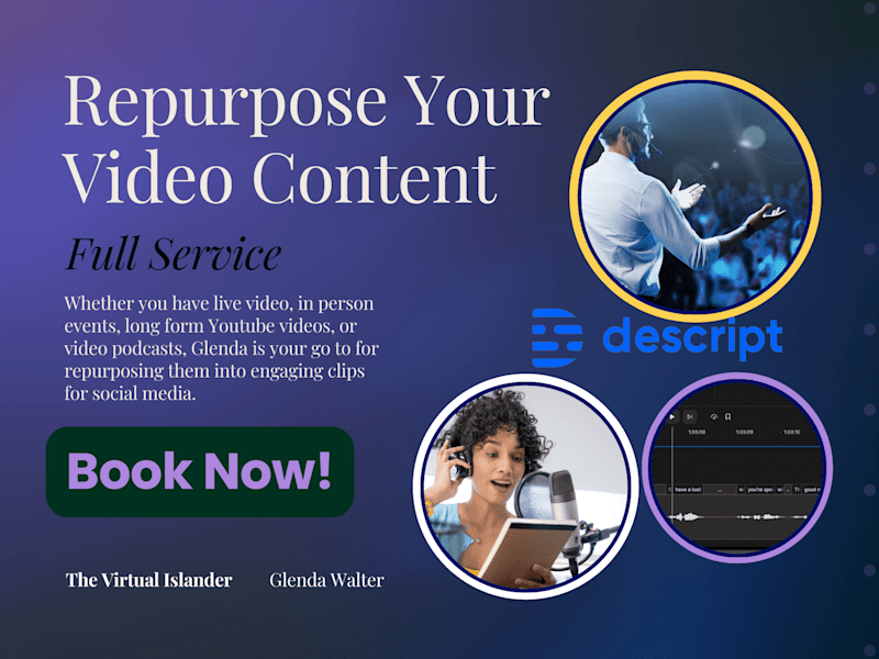 Cover image for Content Repurposing Of Live Video Using Descript