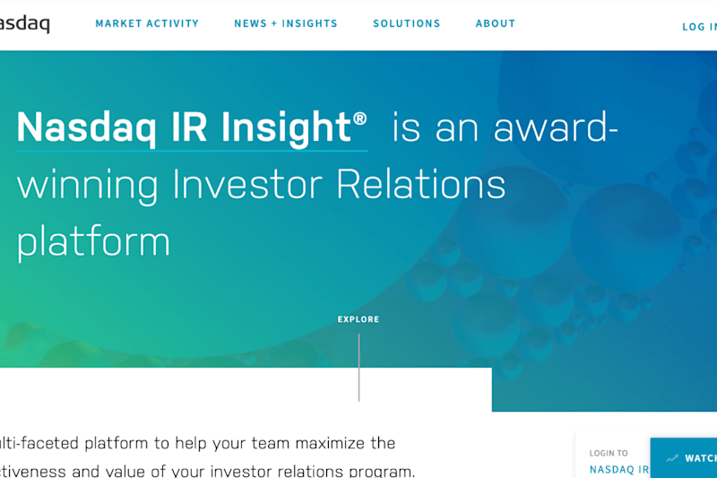 Cover image for Nasdaq IR Insight