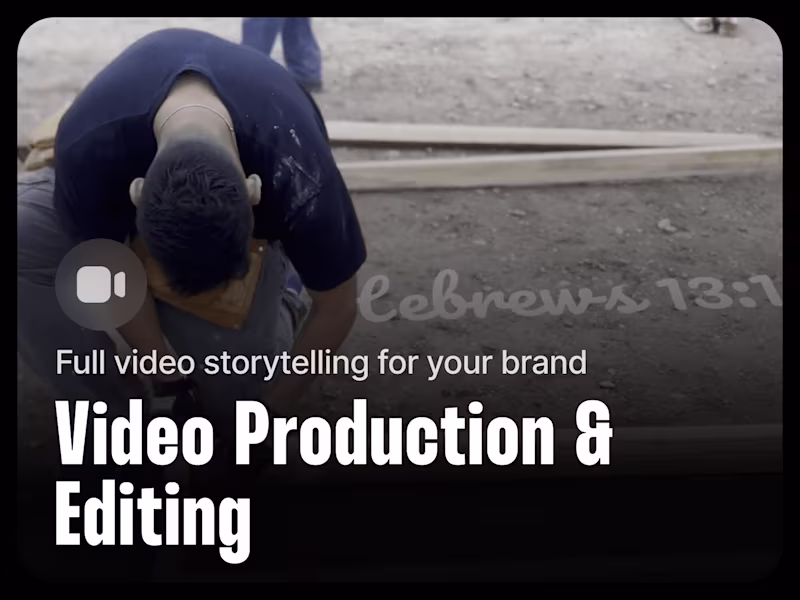 Cover image for Video production and editor