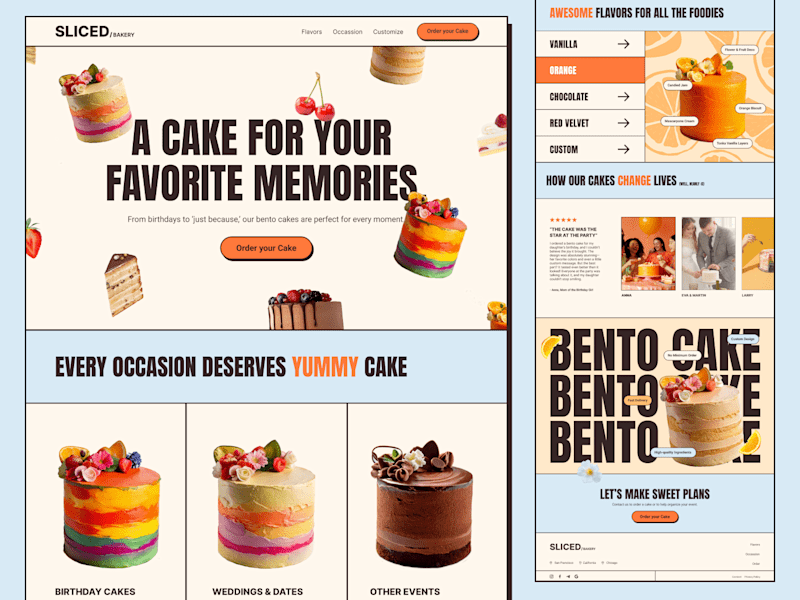 Cover image for Sliced Bakery Website | UI