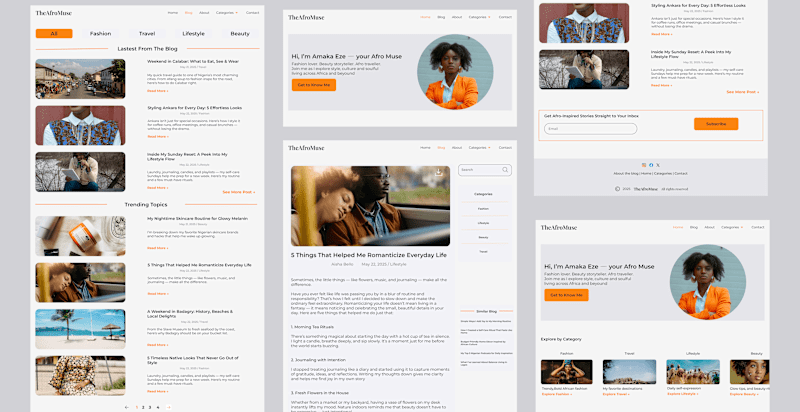 Cover image for TheAfroMuse | A Personal Blog Website