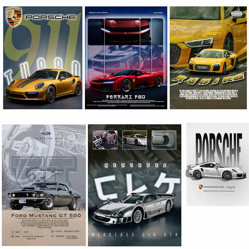 Cover image for Passion-Powered Car Posters