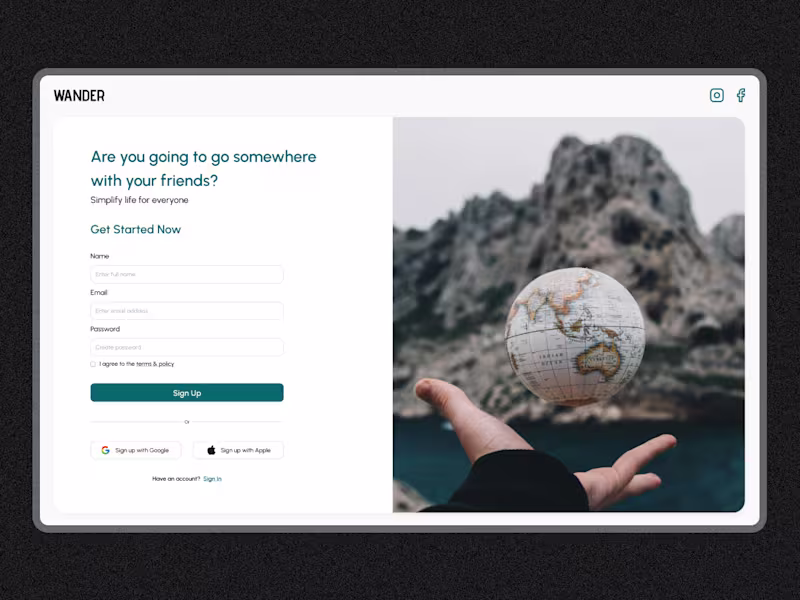 Cover image for Travel app redesign for group trip planning