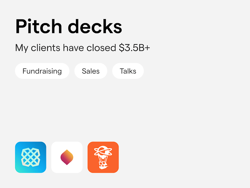 Cover image for Pitch decks