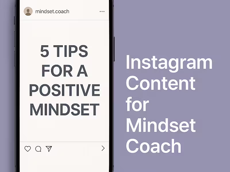 Cover image for Instagram Content Strategy & Captions for a Solo Brand