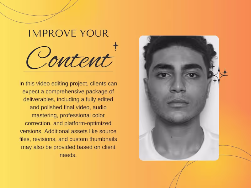 Cover image for I will edit your video (podcasts,shorts,youtube,making of...)