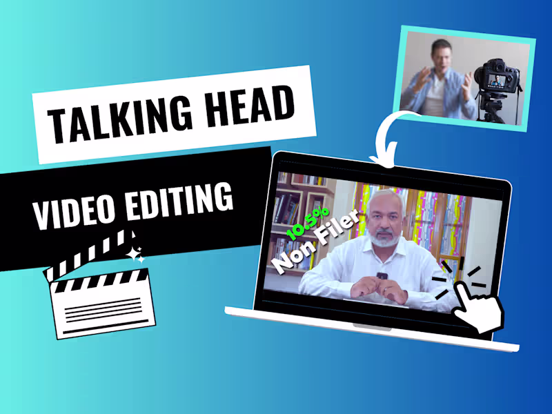Cover image for Expert video editing for [Talking head] content.