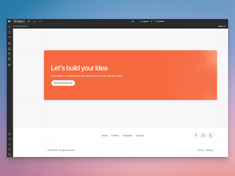 Cover image for I will turn your design to a Webflow/Framer site for $2000