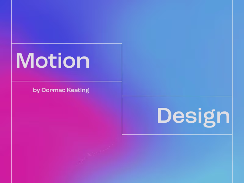 Cover image for Motion Design by Cormac Keating