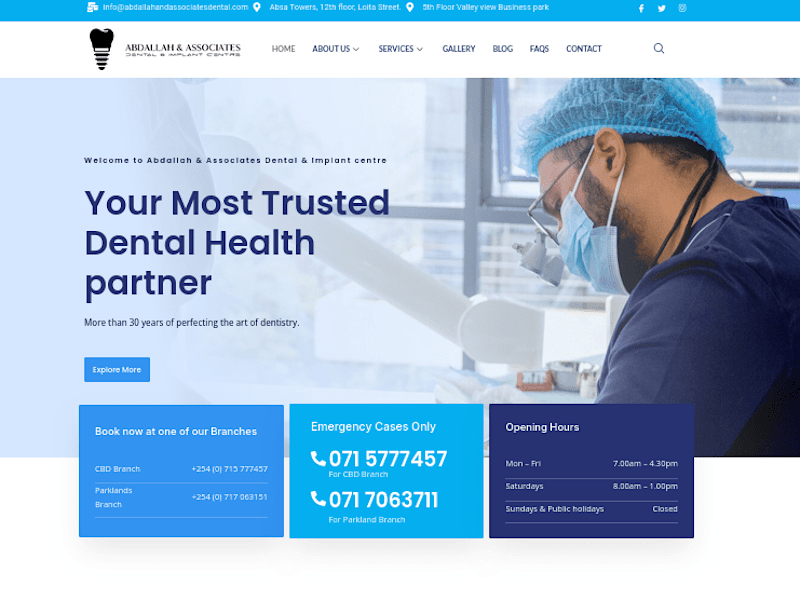 Cover image for Home - Abdallah and associates Dental