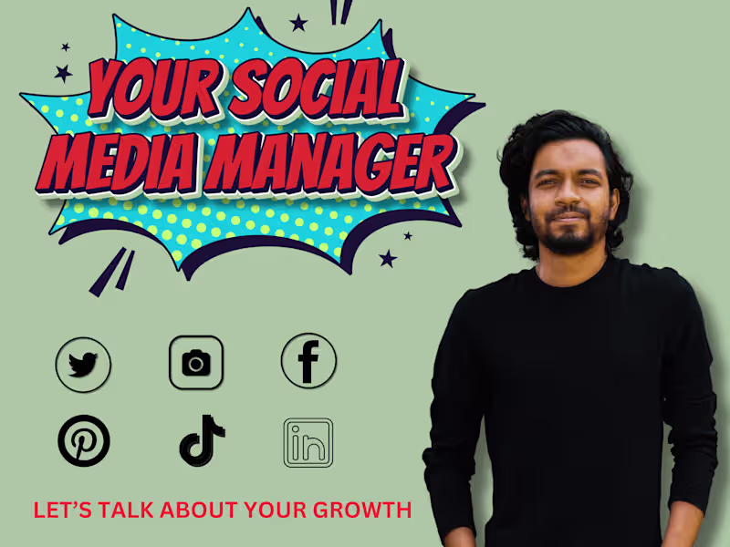 Cover image for I will be your social media marketing manager
