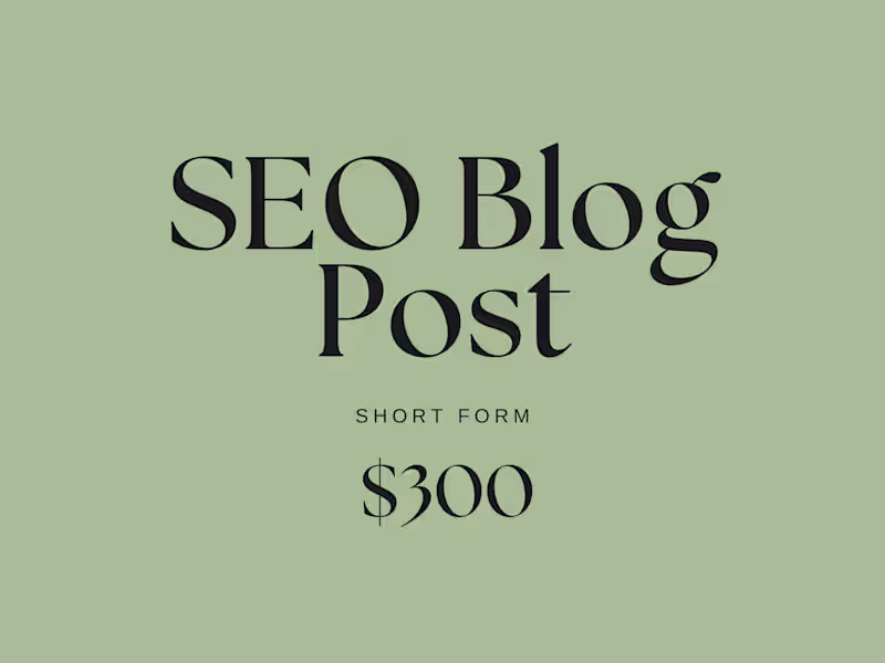 Cover image for SEO Blog Post (short form)