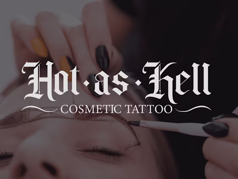 Cover image for 💋 Hot As Kell Cosmetic Tattoo Logo Redesign