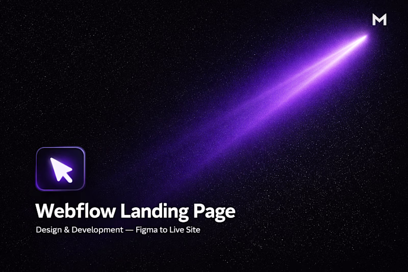 Cover image for Webflow Landing Page Design & Development