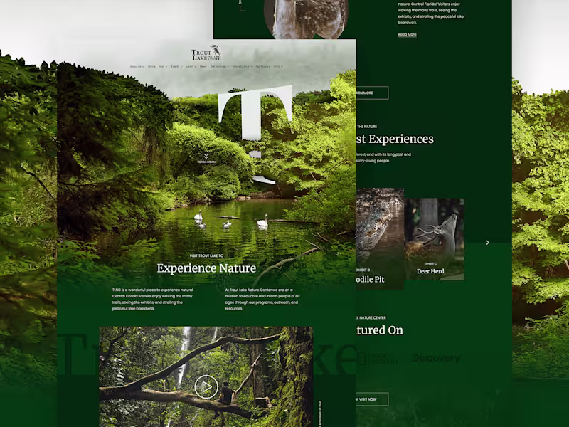Cover image for Trout Nature Center - Landing Page