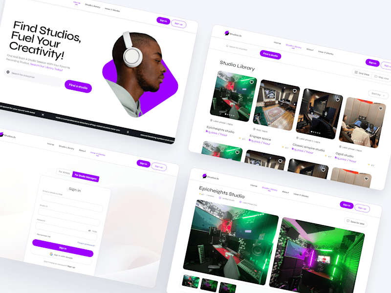 Cover image for StudioLib | Find & Book Creative Studios