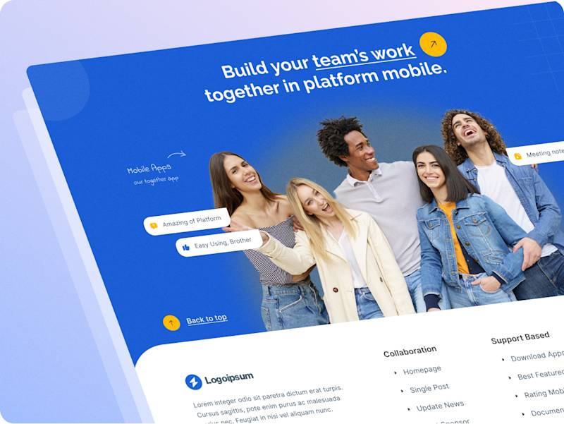 Cover image for EffiManage - Footer UI Landing Page