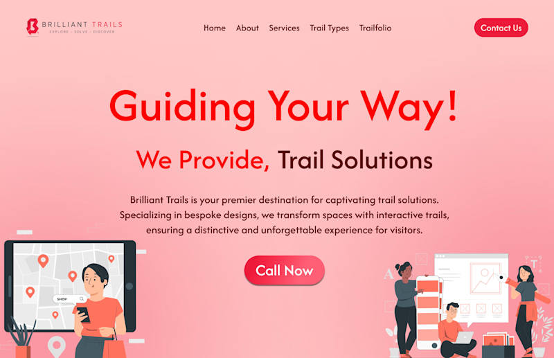 Cover image for Brilliant Trails Landing Page Redesign
