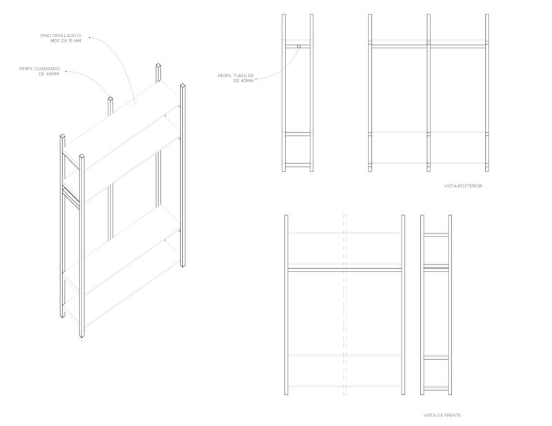 Cover image for Diseño de Interiores - Mobiliario para taller de vestuario