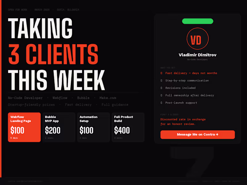 Cover image for I just launched my freelance