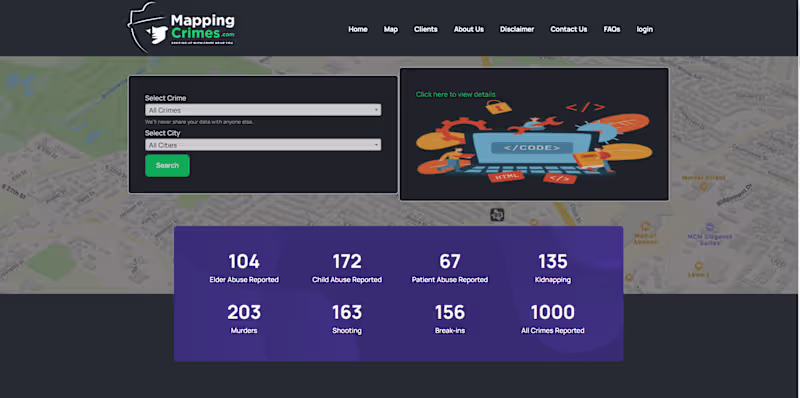 Cover image for MappingCrimes