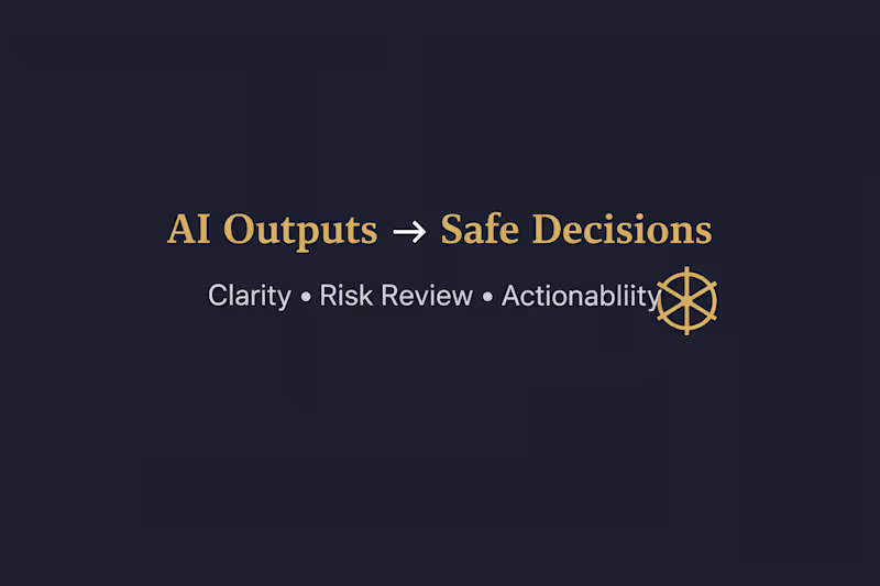 Cover image for AI Content Writing & Output Review for Safer Decisions