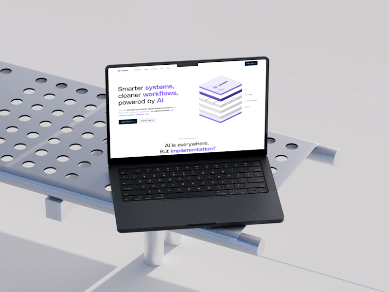 Cover image for Website Design for Levanta's AI Platform