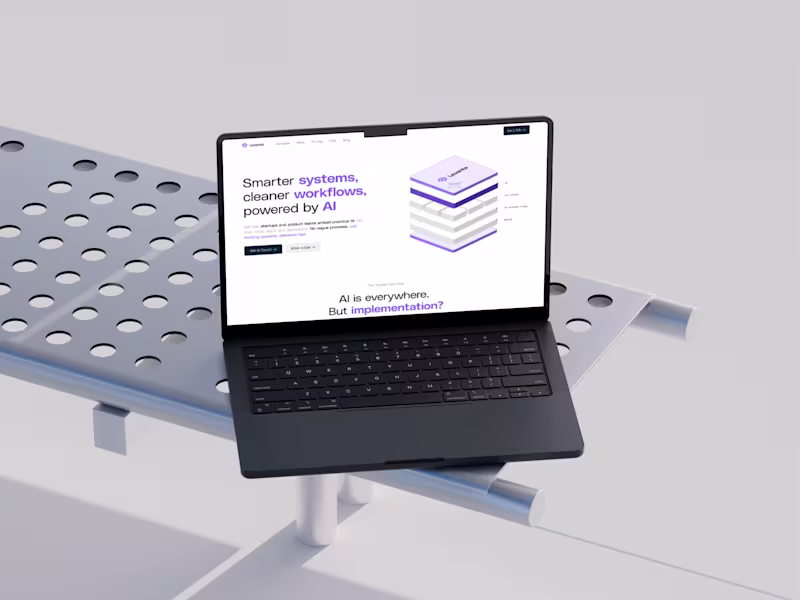 Cover image for Website Design for Levanta's AI Platform
