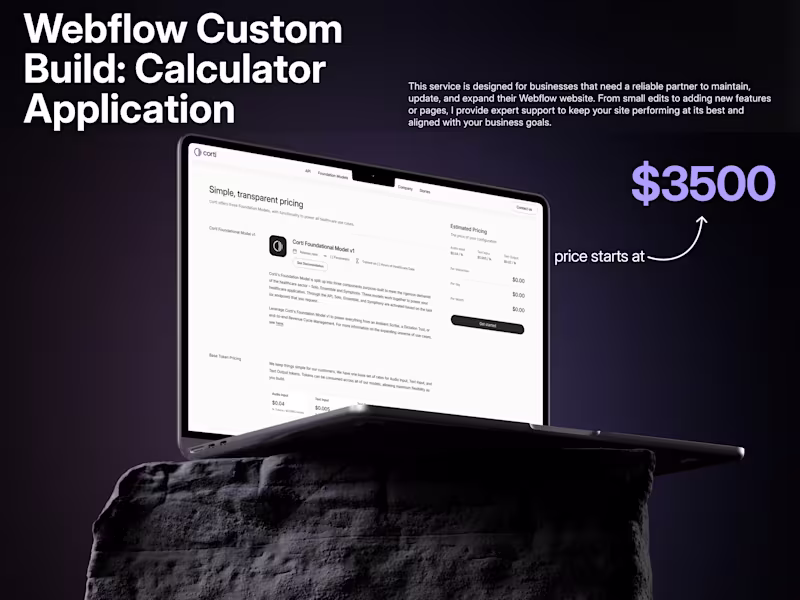 Cover image for Webflow Custom Build