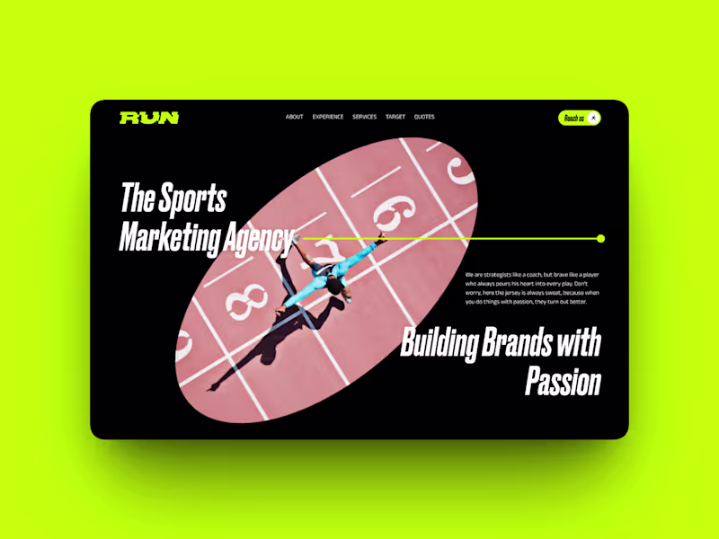 Cover image for Run Agency is a sports