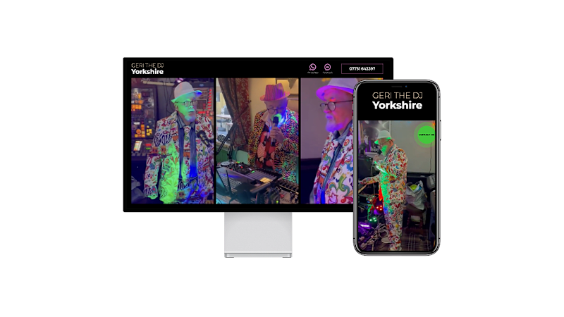 Cover image for DJ One-Page Website Design