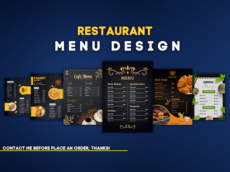 Cover image for RESTAURANT MENU DESIGN 