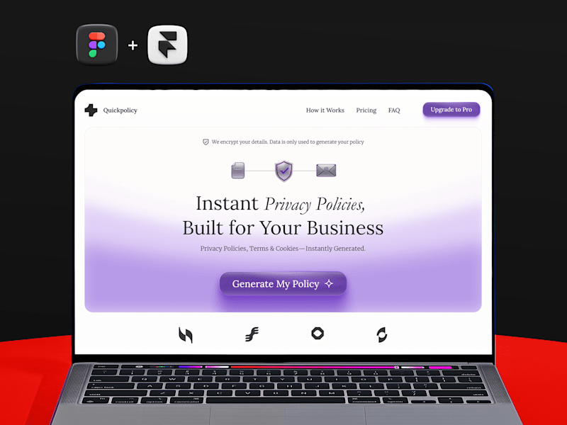Cover image for QuickPolicy – From Figma Design to Live Product in Framer
