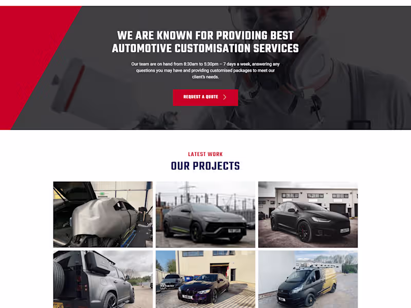 Cover image for Cheshire Auto Wraps - Website