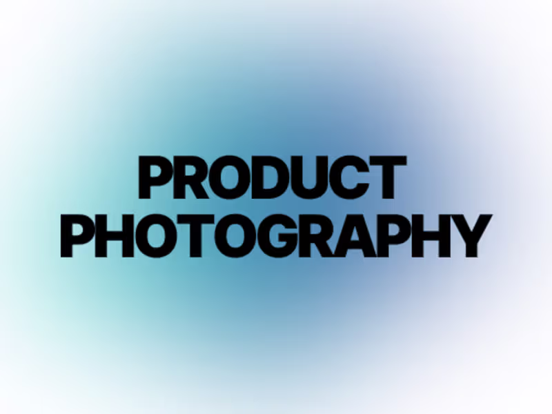 Cover image for Product Photography
