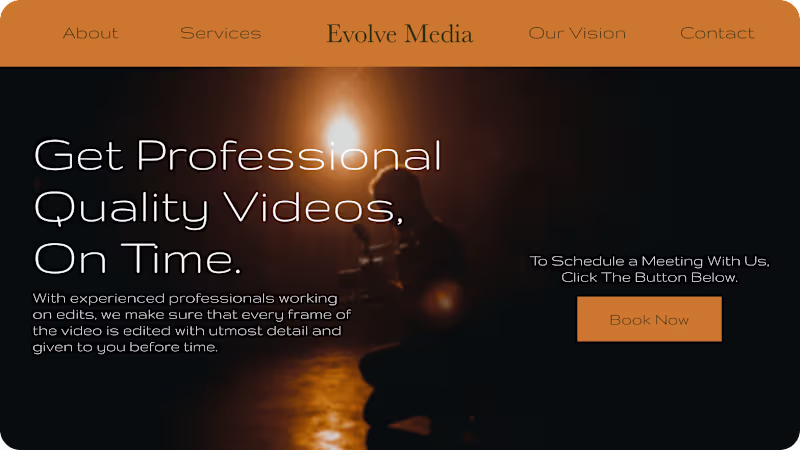 Cover image for Evolve Media Landing Page