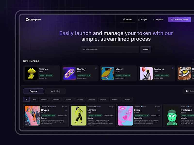 Cover image for Web3 Token Launch & Social Platform Design