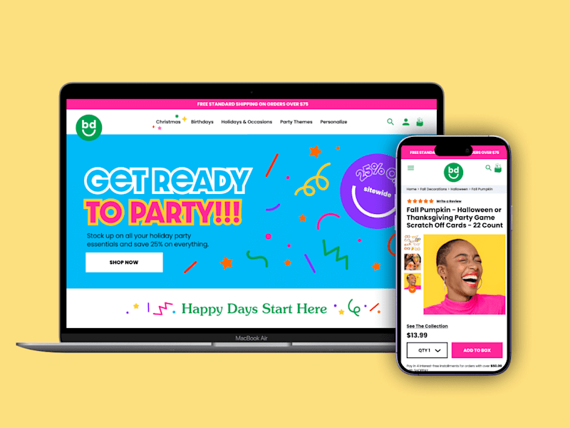 Cover image for Big Dot of Happiness E-commerce Redesign | UX/UI Design — Olivi…