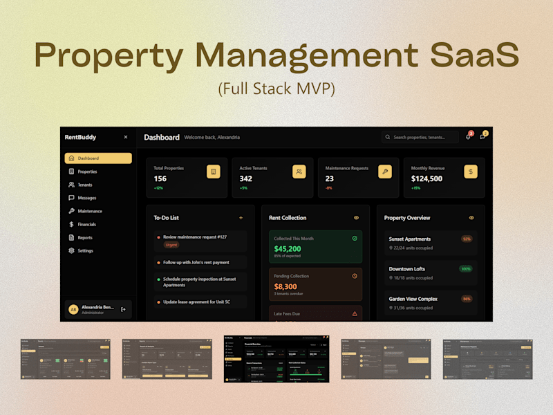 Cover image for RentBuddy SaaS Platform Development | MERN Stack