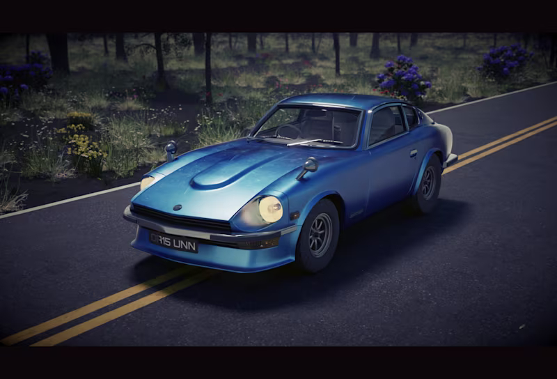 Cover image for Game Ready 1973 Datsun 240z
